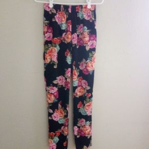 Floral print pants